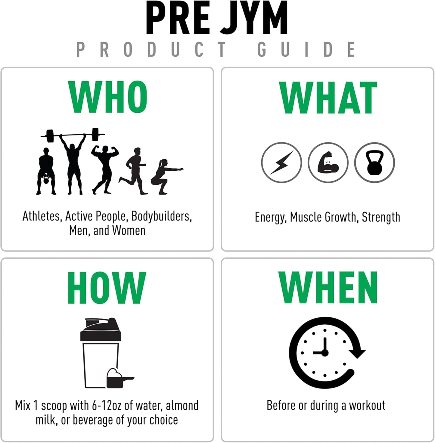 JYM Supplement Science Pre JYM Rainbow Sherbet Pre Workout Powder for Men & Women, BCAAs, Nootropics, Creatine HCI, Citrulline, Beta-Alanine, Betaine, Taurine, Huperzine, 30 Servings