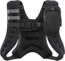 ZELUS Weighted Vest, 6lb/8lb/12lb/16lb/20lb/25lb/30lb Weight Vest with Reflective Stripe for Workout, Strength Training, Running, Fitness, Muscle Building, Weight Loss, Weightlifting